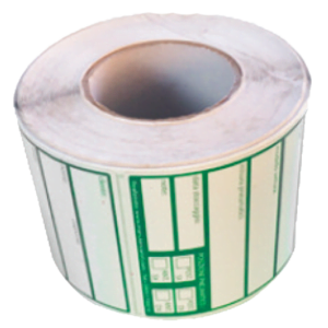 FastTyre etiketten, wit, 10×12 cm, permanent klevend, bedrukt, doos 2