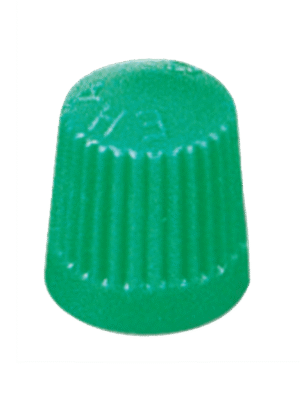Kunststof ventieldop, groen (100 stuks)
