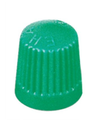 Kunststof ventieldop, groen (100 stuks)