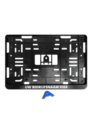 Kentekenplaathouders Caravan met tekstrand Reliëf 3D opdruk