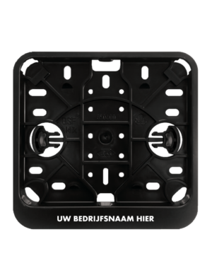 Kentekenplaathouders Scooter vierkant 14x12 met tekstrand