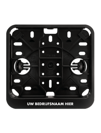 Kentekenplaathouders Scooter vierkant 14x12 met tekstrand