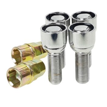 Slotbouten voor lichtmetalen velgen C blok, M14x1,50 (Bol) (Beweegbare huls)