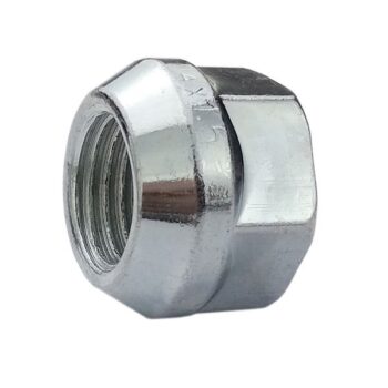 Lage wielmoeren voor afstandhouders  velgen - 1/2" 20 UNF / verzinkt - (open met kraag  17mm)
