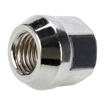 Wielmoeren voor lichtmetalen velgen  wielen - M12x1.50 / Chroom - (open met kraag)