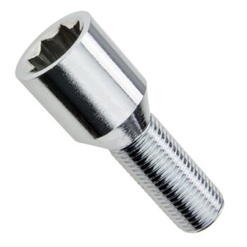 Tuner Lug Bouten Torx voor lichtmetalen velgen Torx M12x1.25x26mm 8R (Chrome) Carbonado