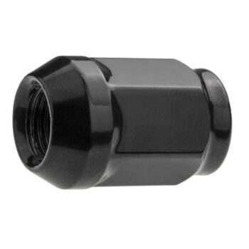 Zwarte wielmoeren voor lichtmetalen velgen  wielen - M12x1.25 - Sleutel 19 (gesloten)