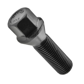 Zwarte velgbout M14x1.50 Conisch - sleutel 17 - 35 mm