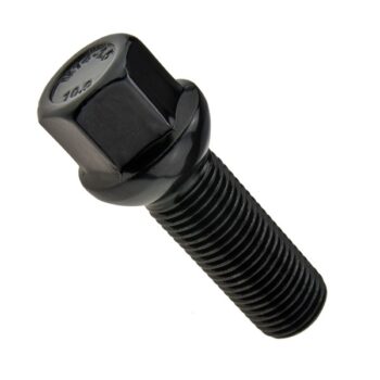 Zwarte velgbout M14x1.50 Bol - sleutel 17 - 28 mm (elektroforese)
