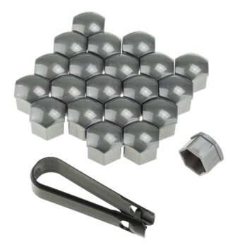 Grijze kappen voor 20+1 bouten + 17mm sleutel