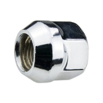 Wielmoeren voor lichtmetalen velgen  wielen - M12x1.25 / Chroom - (open met kraag)