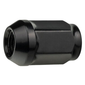 Zwart Gesloten wielmoeren voor lichtmetalen velgen  wielen - 1/2" 20 UNF - Sleutel 19 (gesloten)