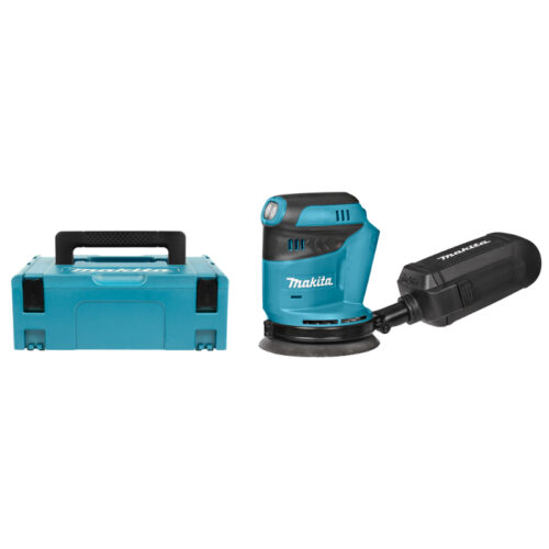 Handpalm excenter schuurmachine Makita DBO180ZJ (18V) zonder accu's en lader, in Mbox