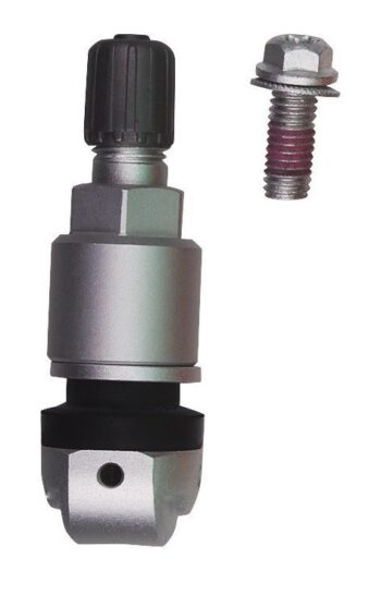 Aluminum valve for Autel sensors - silver Screwed-in