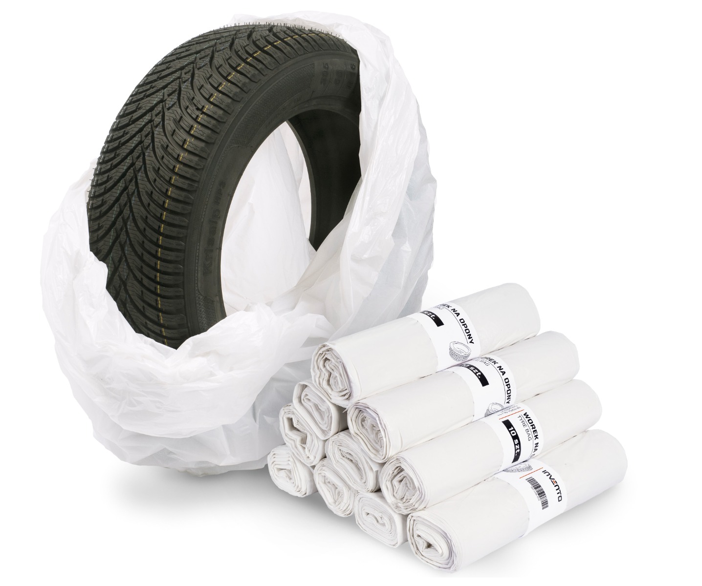 ECO tyre bags, large, 100 pieces, 1100x1000 mm