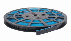 Kleefgewicht staal met poedercoating op rol voor lichtmetalen velgen, zwart, 6 kg