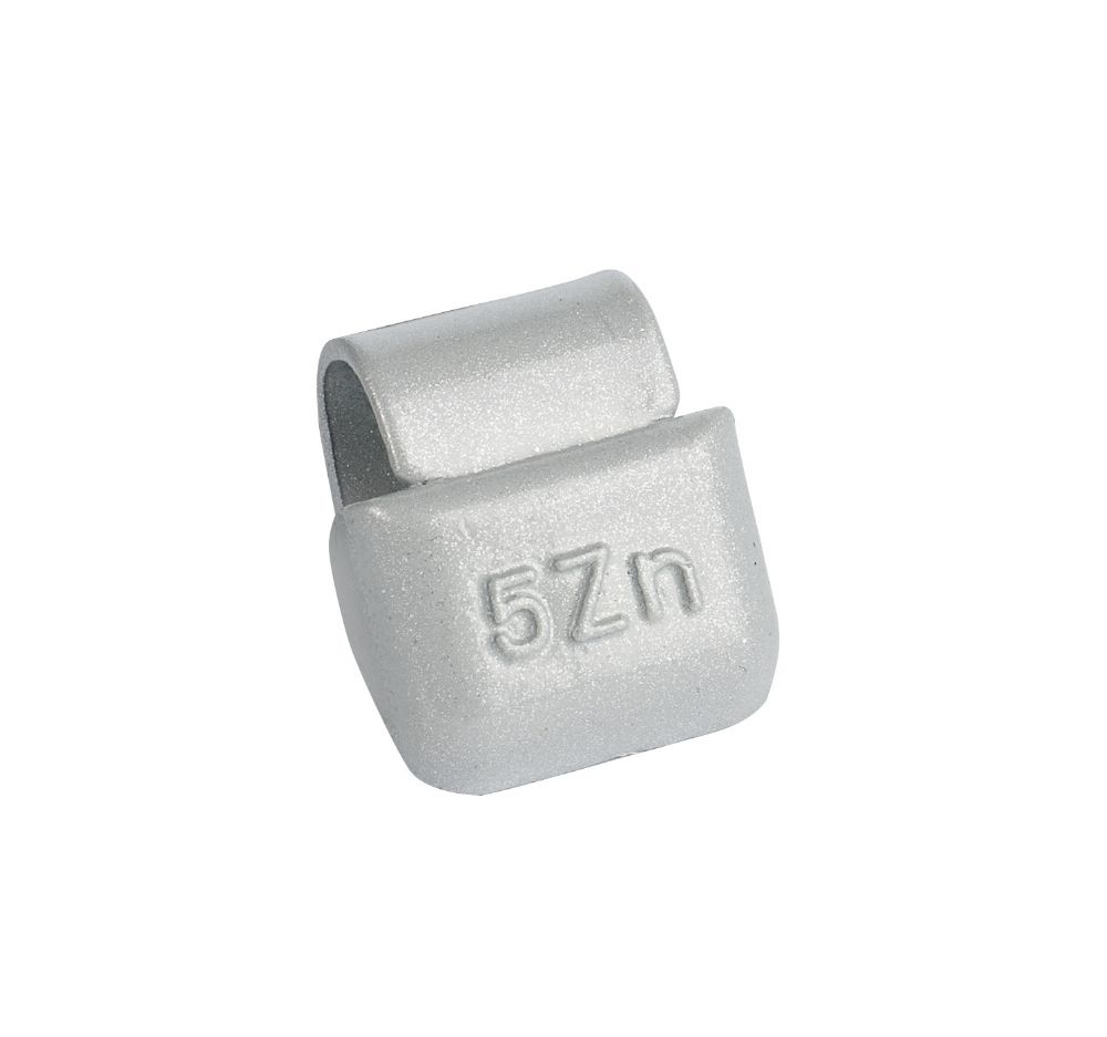 ZINC 5g knock-on wheel weights, alloy wheels, grey, coated 100pcs