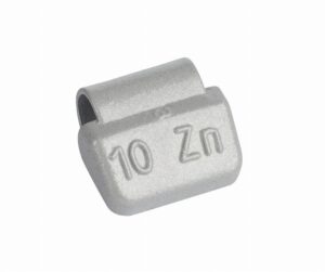 ZINC 10g knock-on wheel weights, alloy wheels, grey, coated 100pcs