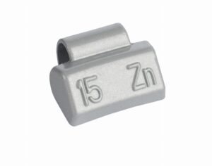 ZINC 15g knock-on wheel weights, alloy wheels, grey, coated 100pcs