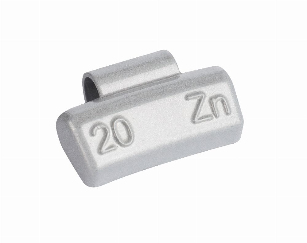 ZINC 20g knock-on wheel weights, alloy wheels, grey, coated 100pcs
