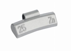 ZINC 25g knock-on wheel weights, alloy wheels, grey, coated 100pcs