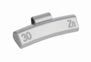 ZINC 30g knock-on wheel weights, alloy wheels, grey, coated 100pcs