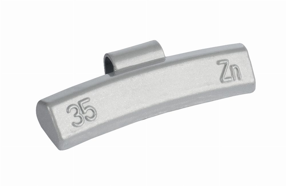 50pcs 35g ZINC knock-on wheel weights, alloy wheels, grey, coated