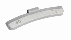 ZINC 40g knock-on wheel weights, alloy wheels, grey, coated 50pcs