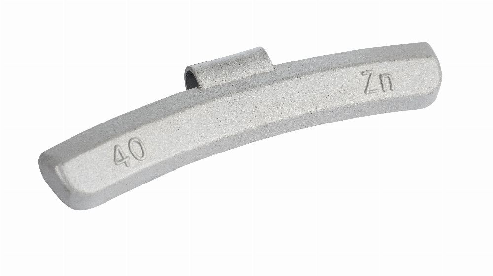 ZINC 40g knock-on wheel weights, alloy wheels, grey, coated 50pcs