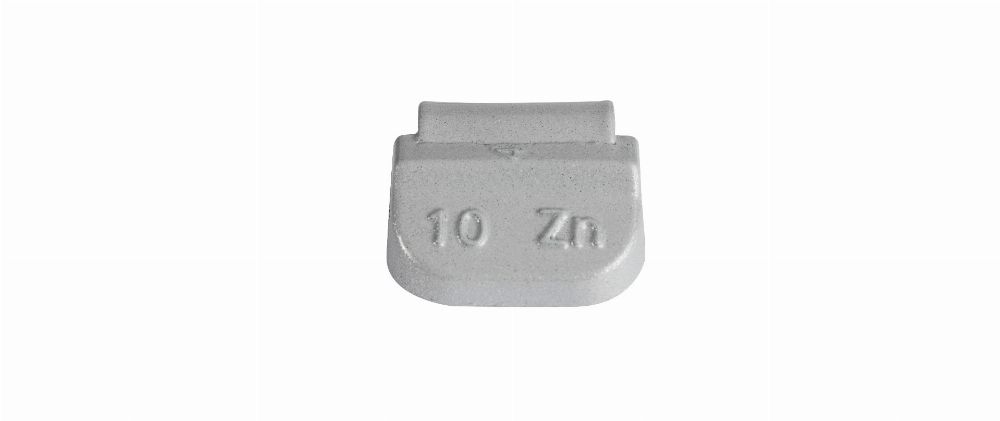 ZINC 10g, coated wheel weights, knocked onto steel rim, 100 pcs