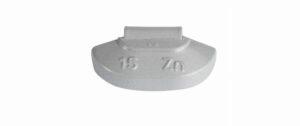 ZINC 15g, coated wheel weights, knocked onto steel rim, 100 pcs