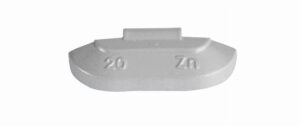 ZINC 20g, coated wheel weights, knocked onto steel rim, 100 pcs