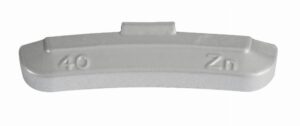ZINC 40g, coated wheel weights, knocked onto steel rim, 50 pcs