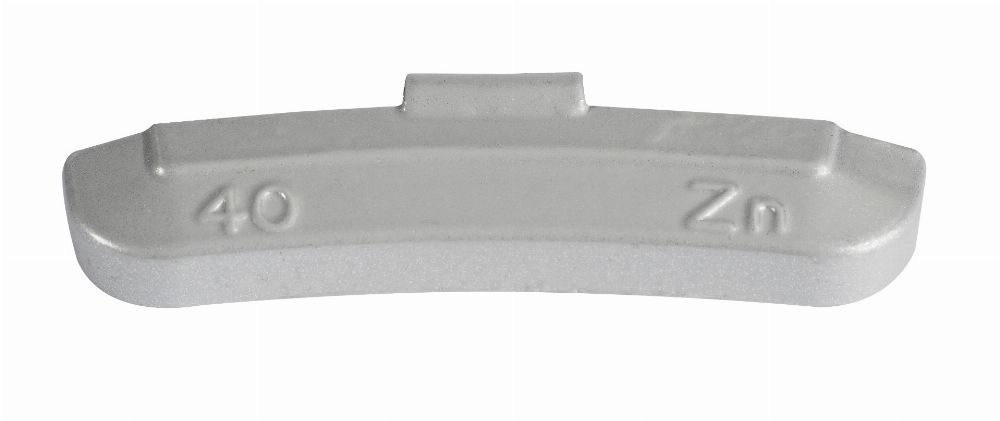 ZINC 40g, coated wheel weights, knocked onto steel rim, 50 pcs