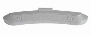 ZINC 45g, knock-on wheel weights, steel wheels, grey, coated, 50 pcs