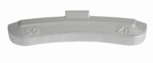 ZINC 50g, knock-on wheel weights, steel wheels, grey, coated, 50 pcs