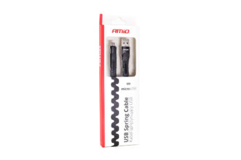 Kabel USB naar micro-USB spiraalkabel 1,2 m
