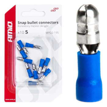 Geïsoleerde kabelverbinders blauw 5mm 1,5-,25mm2 15A 10 stuks