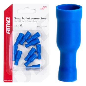 Geïsoleerde kabelverbinders blauw 5mm 1,5-,25mm2 15A 10 stuks