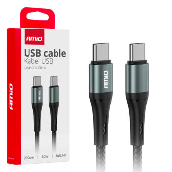 Kabel USB-C naar USB-C 60W 200cm FullLINK