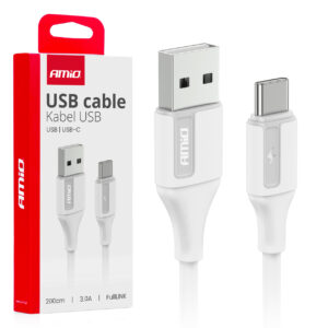 Kabel USB naar USB-C 3A 200cm FullLINK