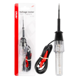 Spanningsmeter met krokodillenklemmen 6-12V