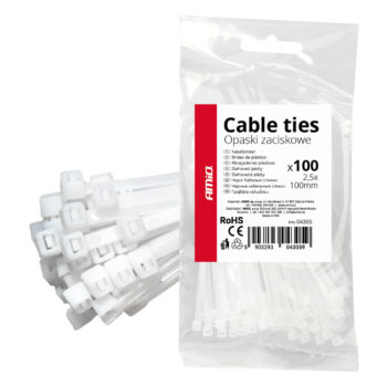 Kabelbundelband wit 2,5×100mm 100 stuks