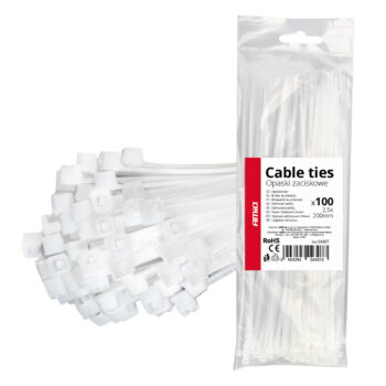 Kabelbundelband wit 2,5×200mm 100 stuks
