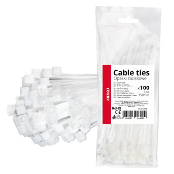 Kabelbundelband wit 3,6×150mm 100 stuks