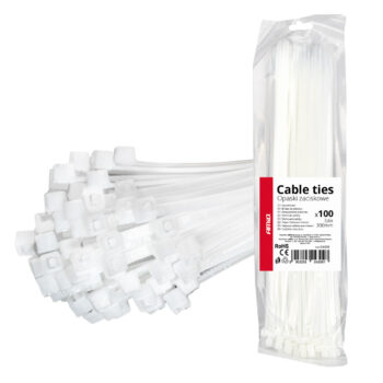 Kabelbundelband wit 3,6×300mm 100 stuks
