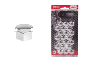 Afdekkapjes voor bouten van 17 mm, verchroomd
