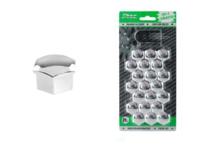 Afdekkapjes voor bouten 21 mm verchroomd
