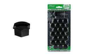 Afdekkapjes voor bouten 21 mm zwart