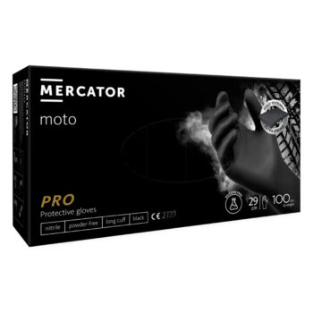 Nitrilhandschoenen MERCATOR MOTO zwart maat XXL, 100 stuks